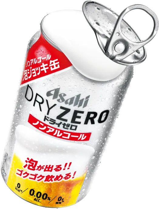 Alc.0.00% DRY ZERO アサヒドライゼロ　泡ジョッキ缶