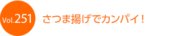 さつま揚げでカンパイ!