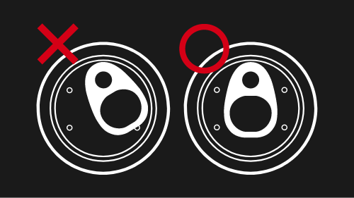 Keep tab straight when opening